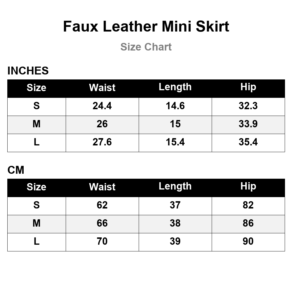 Faux Leather Mini Skirt