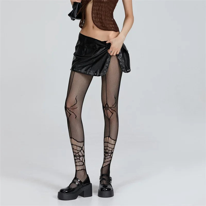 Goth Web Tights