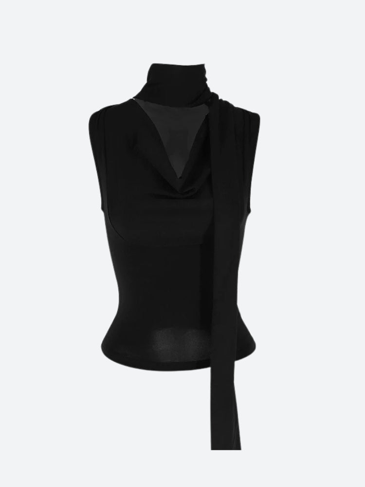 Neck Tie Tank Top
