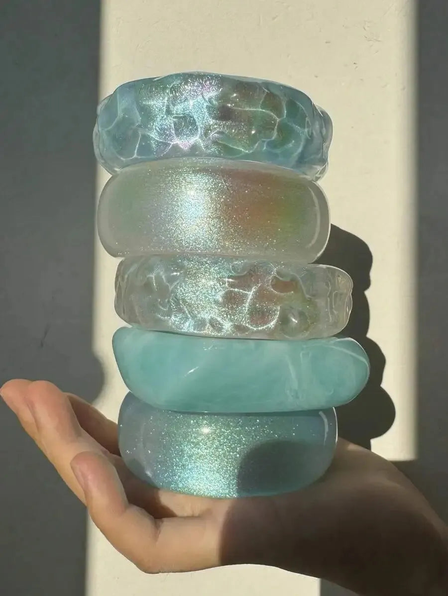 Ocean Chunky Resin Bracelet
