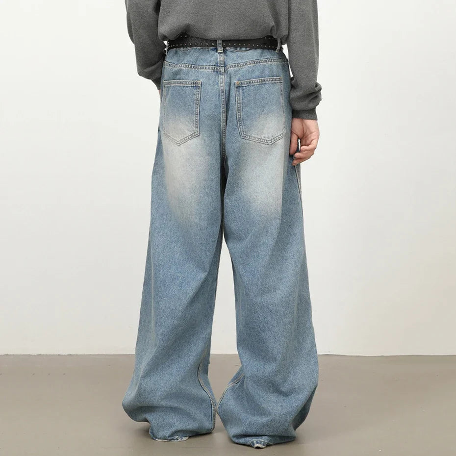 Patchwork Wide Jeans