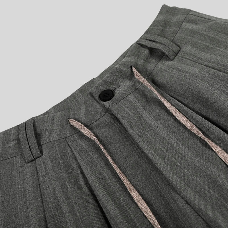 Pinstripe Drawstring Pants