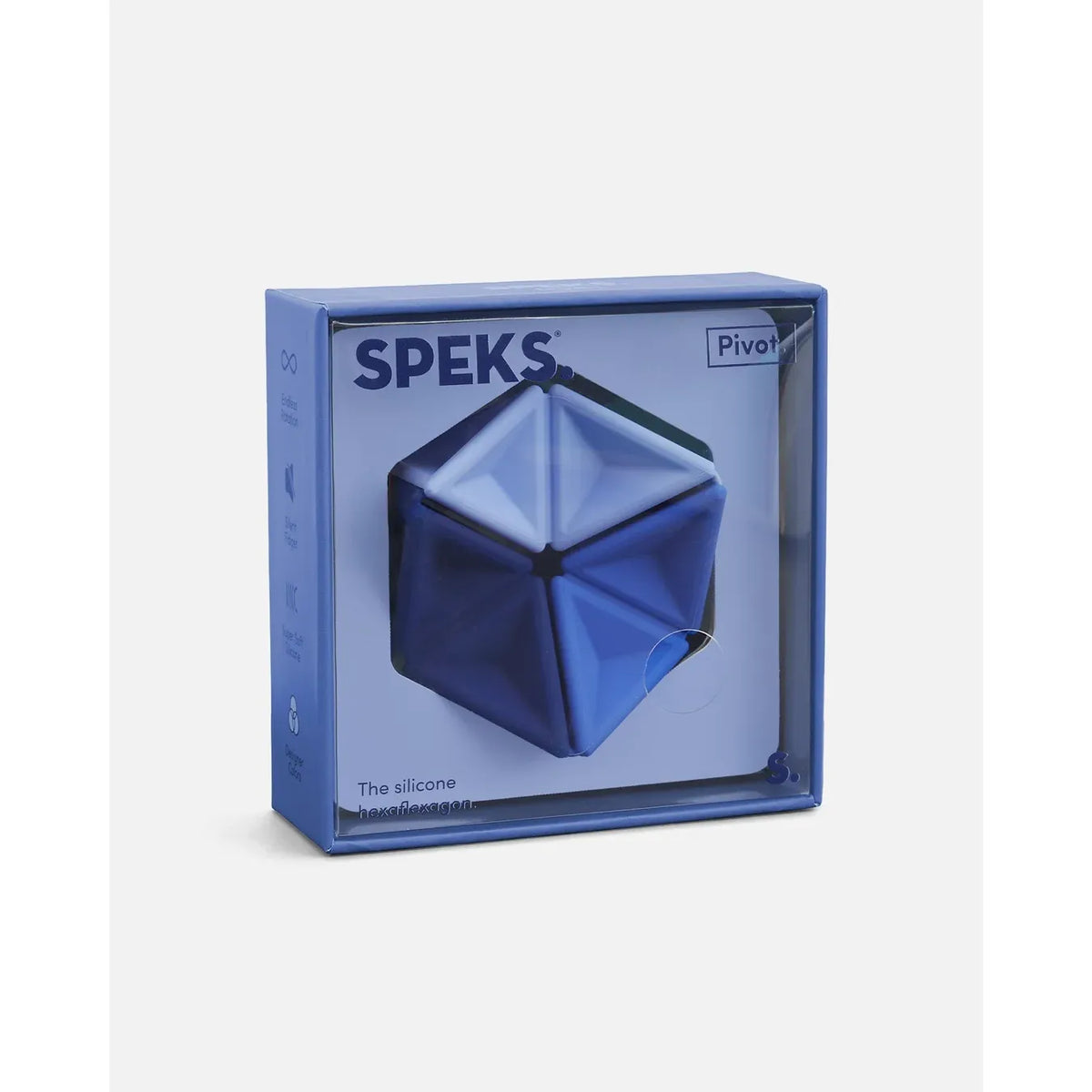 Speks Pivot Silicone Sensory Fidget Toy - Navy