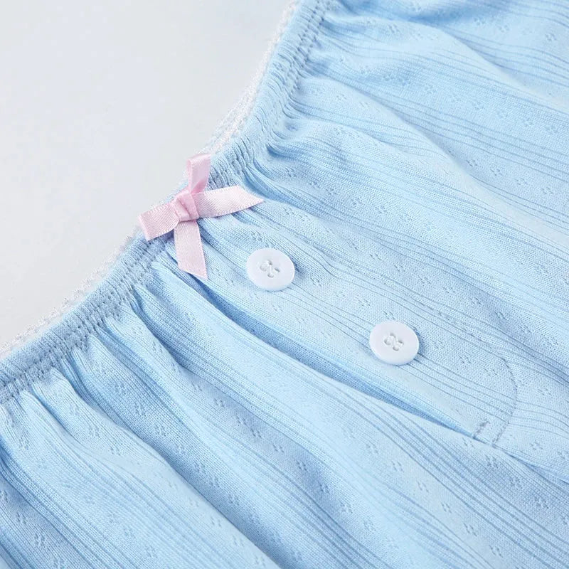 Pointelle Two Piece Pajama Set