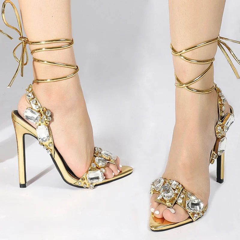 Rhinestone High Heels