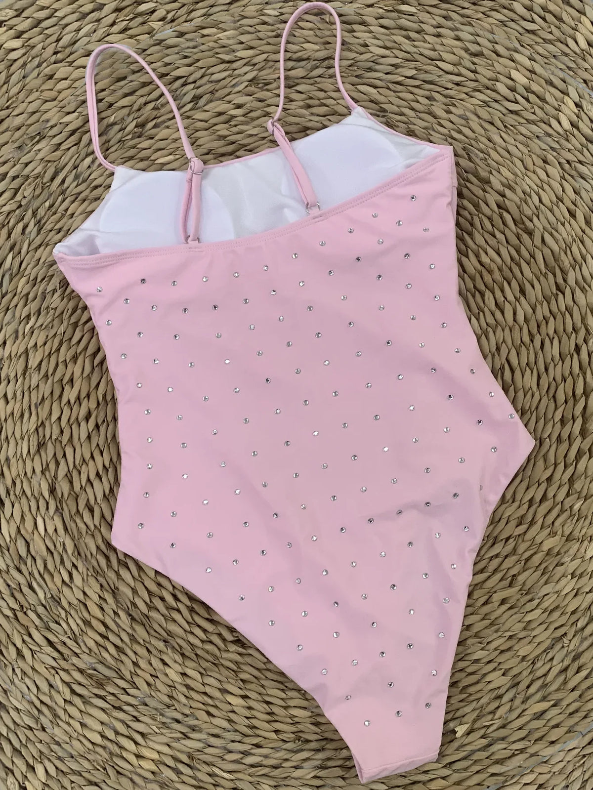 Rhinestone One Piece Swimsuit