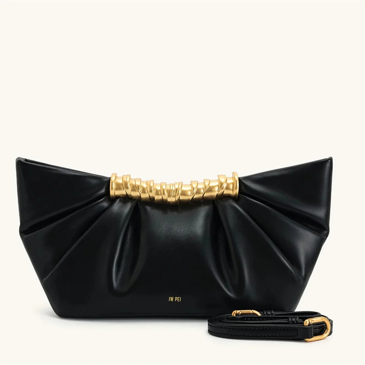 Ruched Clutch Bag