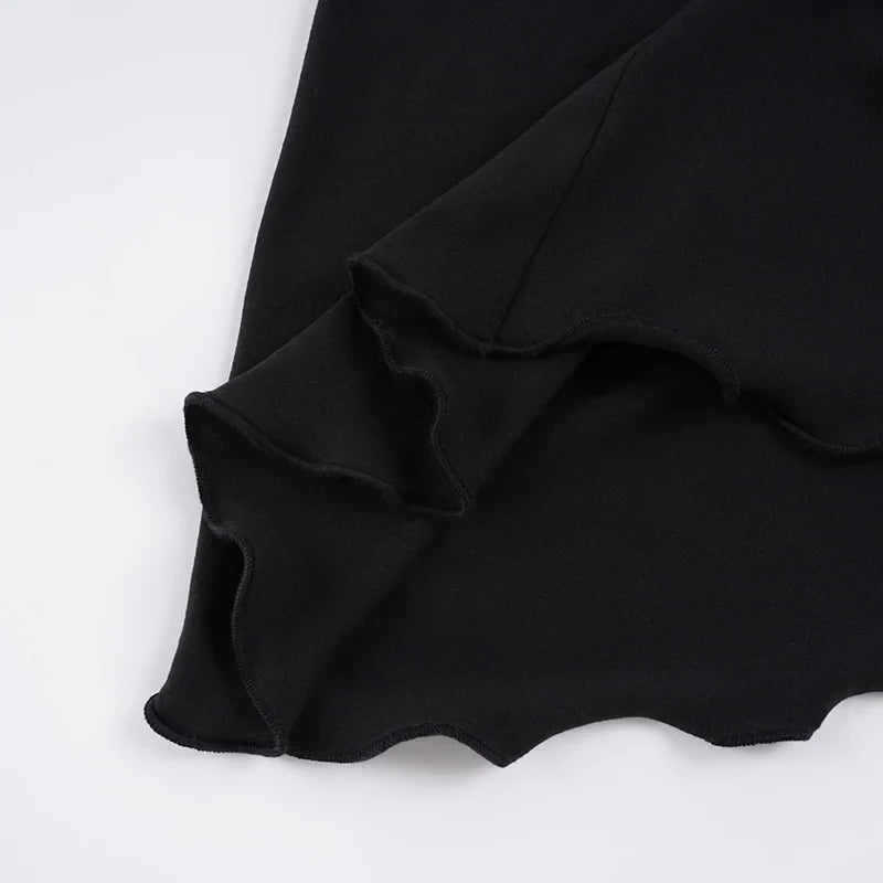 Ruched Waist Midi Skirt