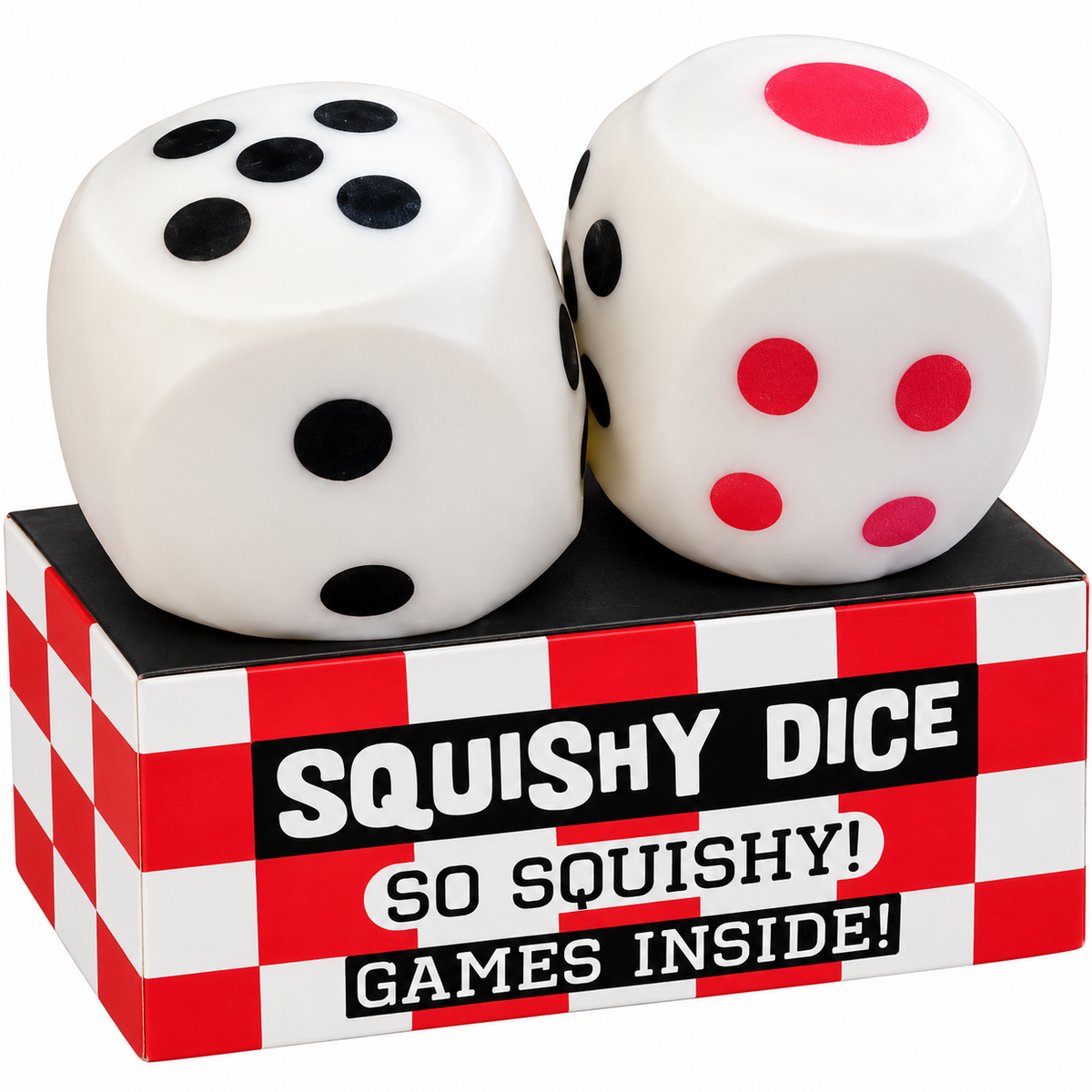 Zorbitz 2.5 Inch Squishy Dice Sensory Toy - Set of 2