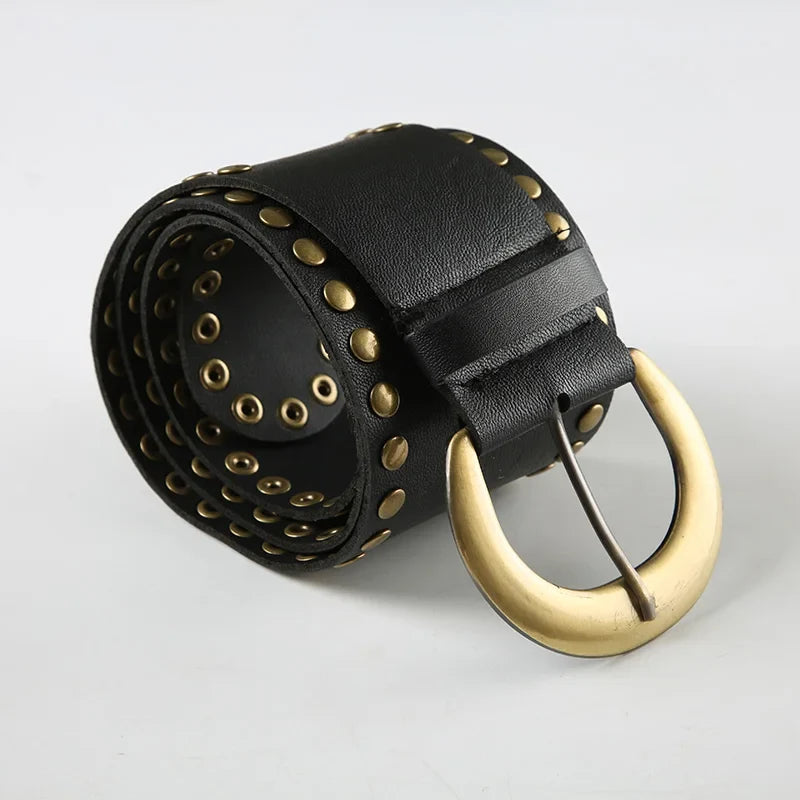 Studded Buckle Belt