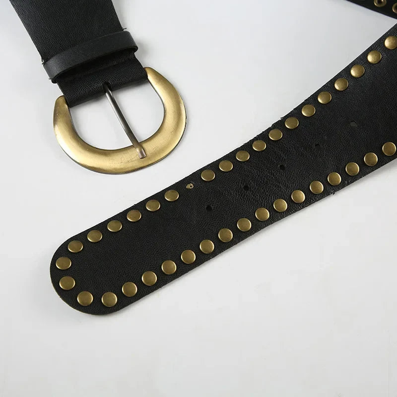 Studded Buckle Belt