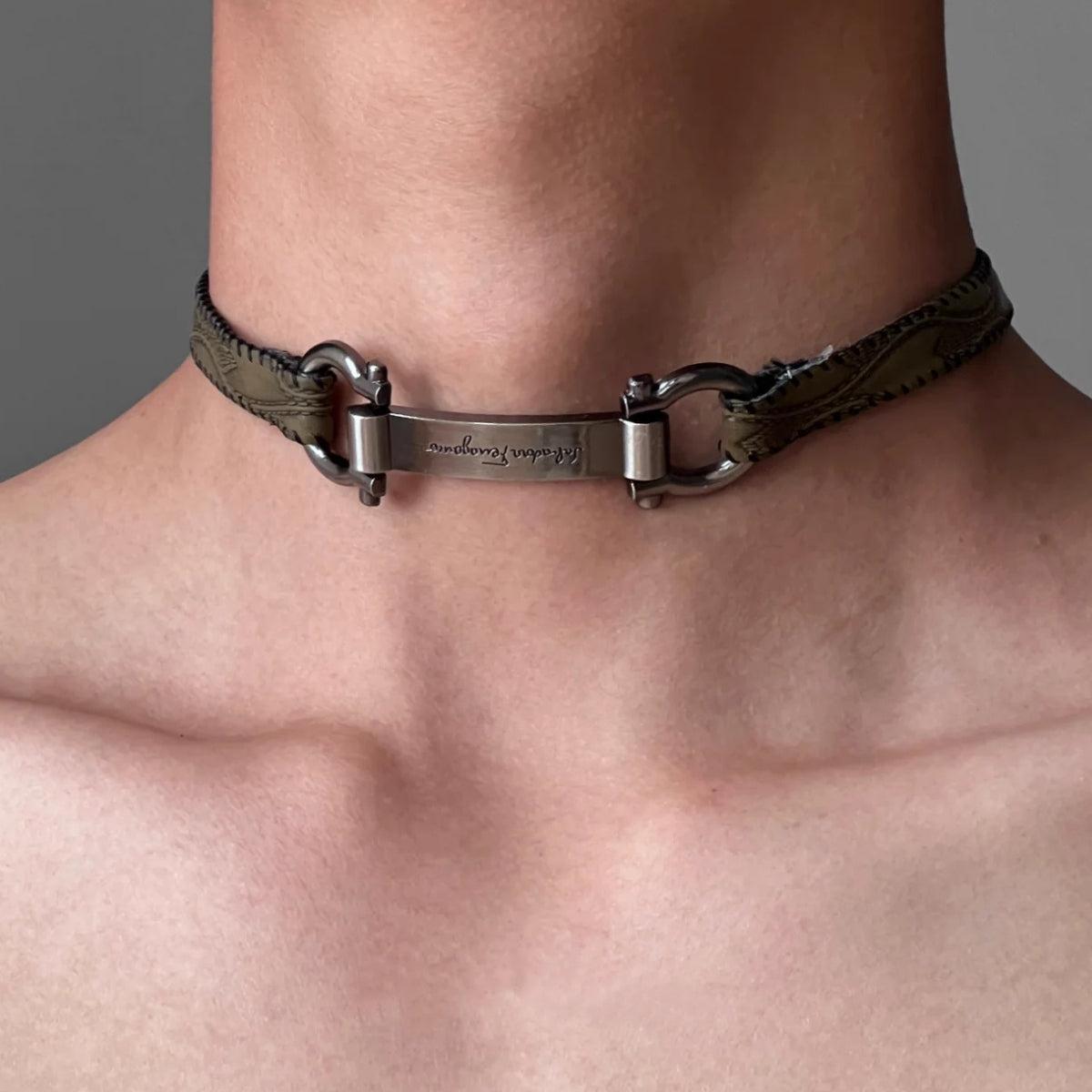 Tag Choker Necklace