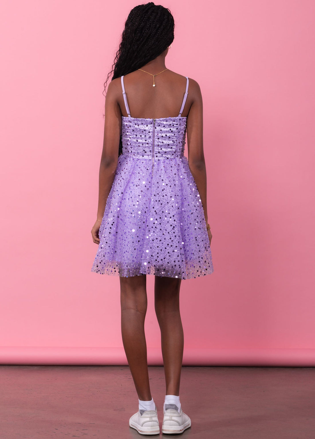 Sequins Tulle Cocktail Dress