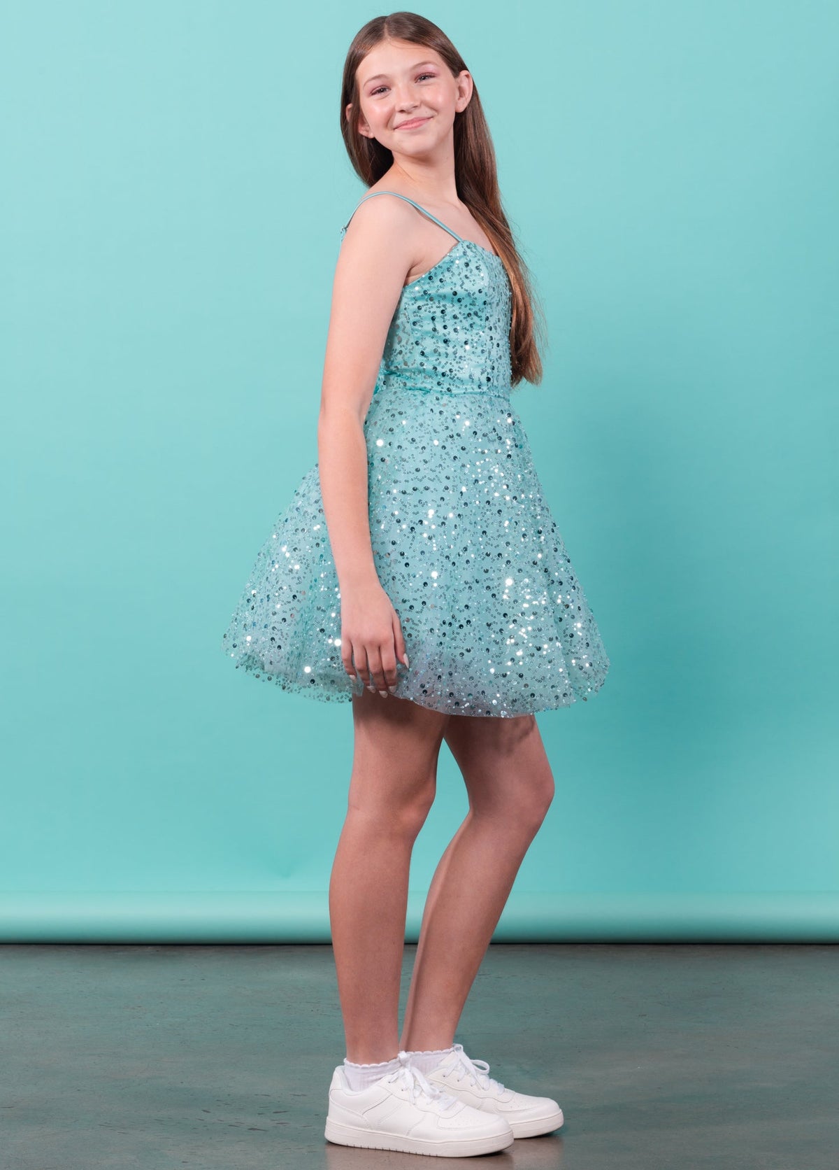 Sequins Tulle Cocktail Dress