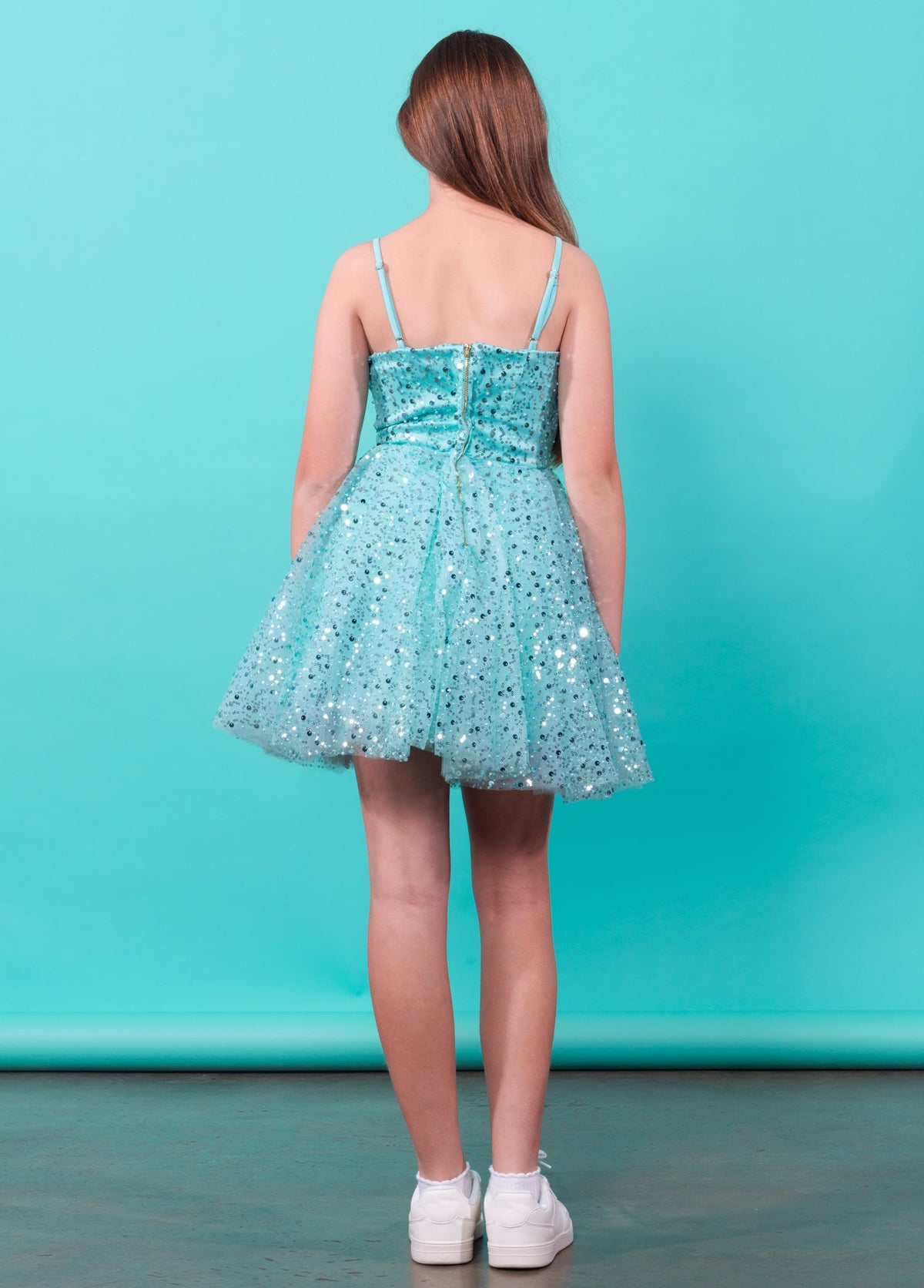 Sequins Tulle Cocktail Dress