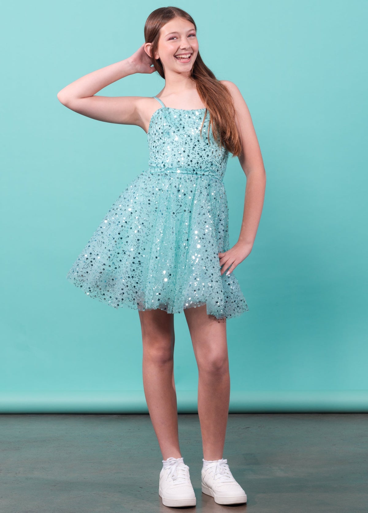 Sequins Tulle Cocktail Dress