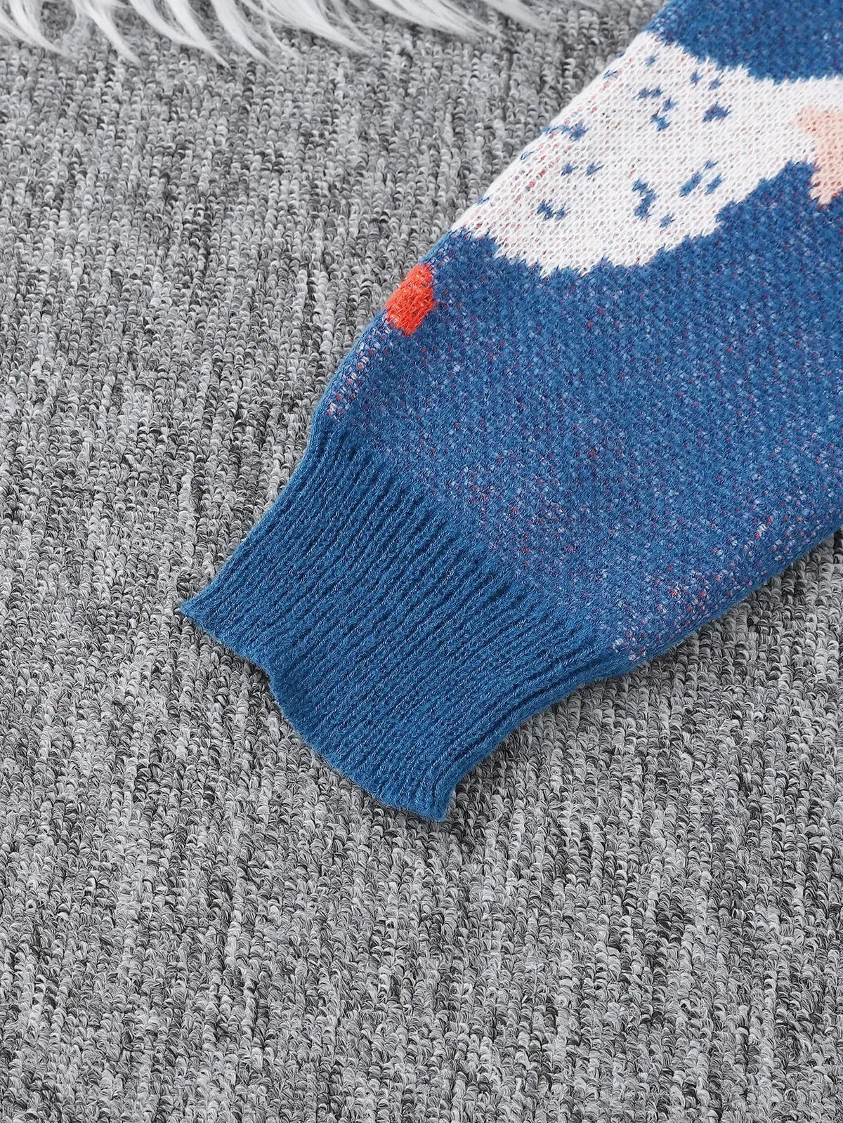 Weirdcore Goose Print Sweater