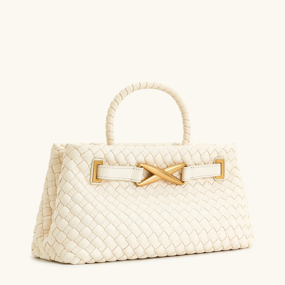 Woven Top Handle Bag