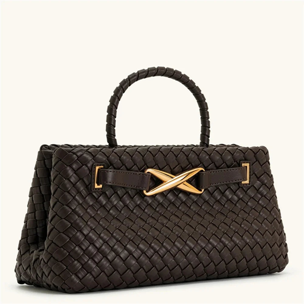 Woven Top Handle Bag