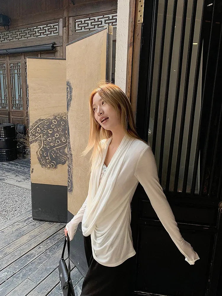Wrap Lace Blouse