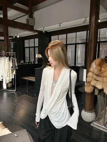 Wrap Lace Blouse