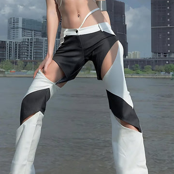 Y2K Baddie Cut-Out Festival Pants