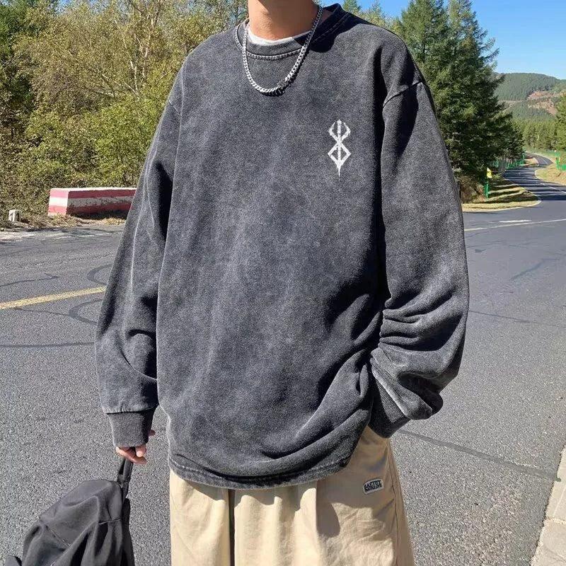 Y2K Berserk Printed Sweatshirt