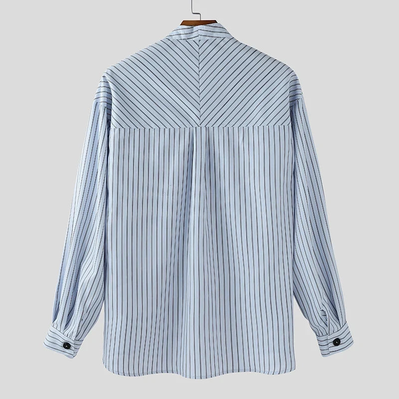 Y2K Button Up Striped Shirt