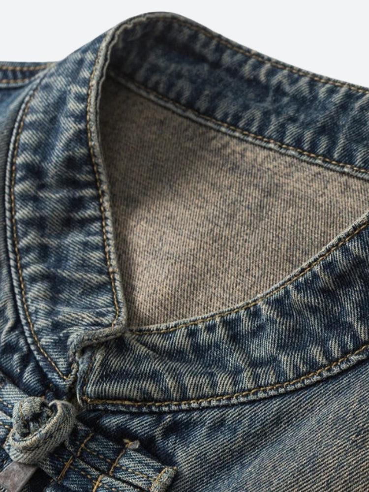 Y2K Distressed Denim Jacket