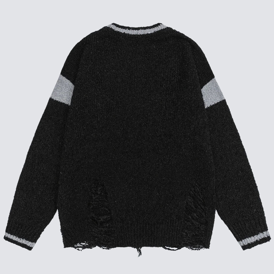 Y2K Distressed Sweater