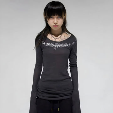 Y2K Grunge Barbed Wire Top