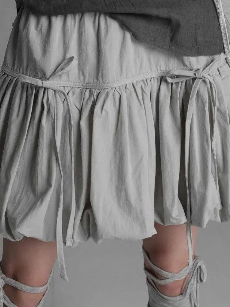 Y2K Grunge Bubble Mini Skirt