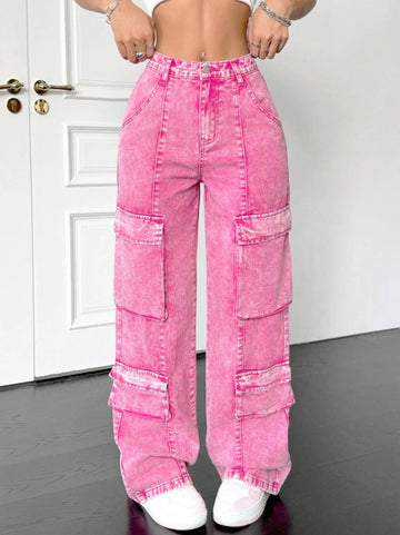 Y2K Pink Cargo Pants