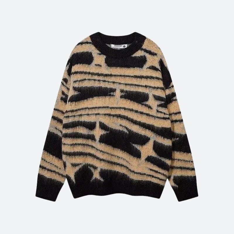Y2K Star Fluffy Sweater