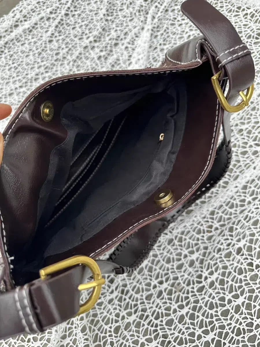 Y2K Star Patch Distressed Bag