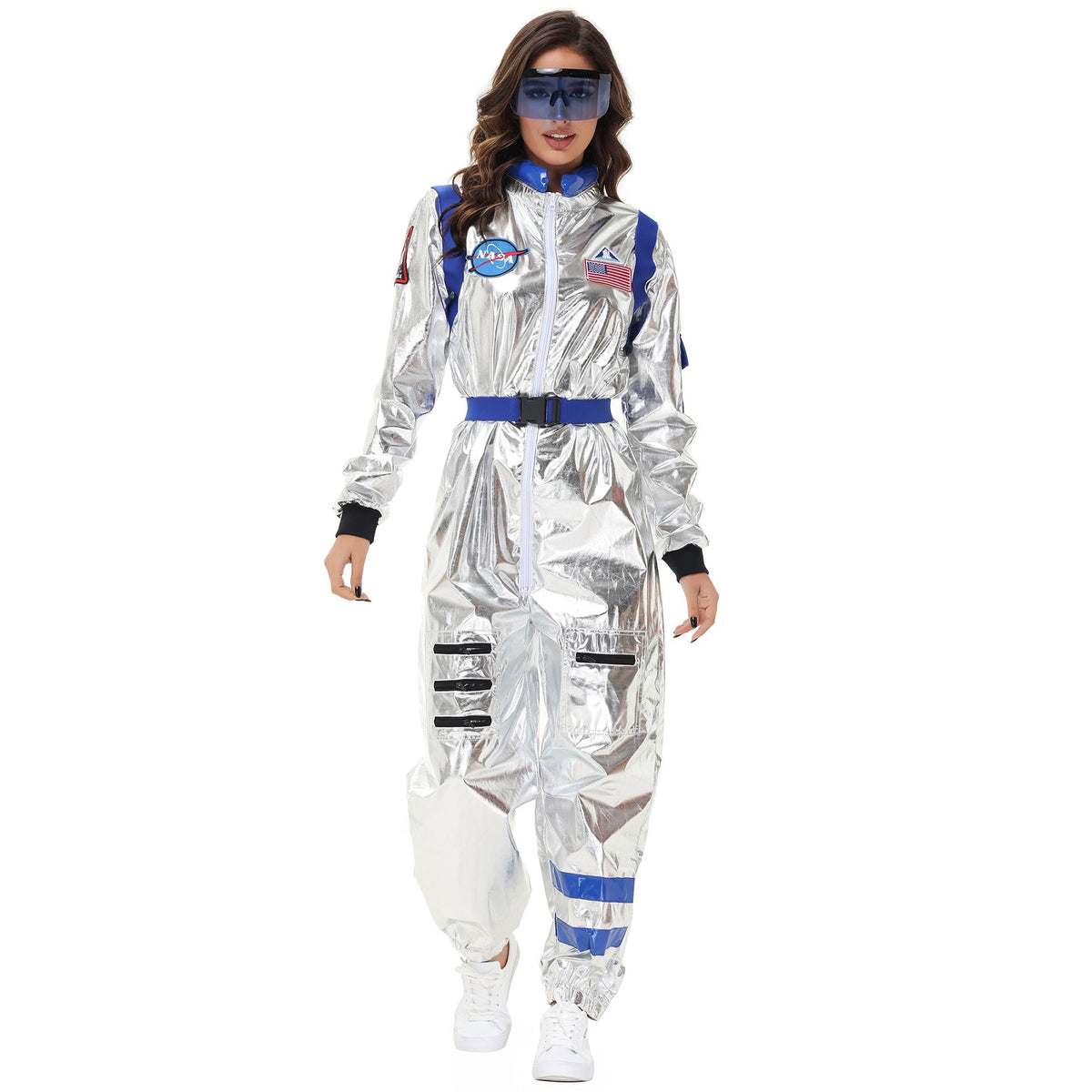 Men's Astronaut Costume M-XL Halloween Cosplay Space Suit