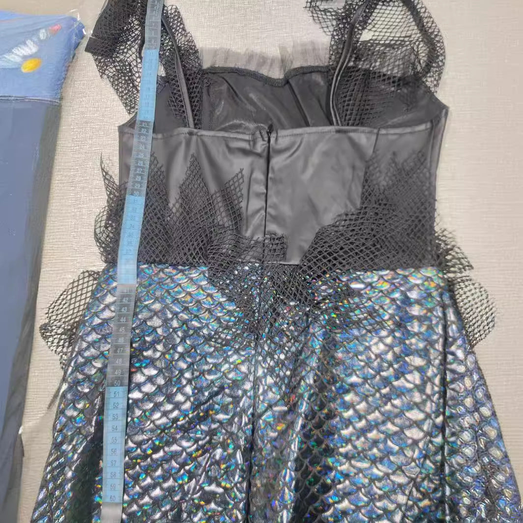 Mermaid Witch Costume Halloween Cosplay Dress