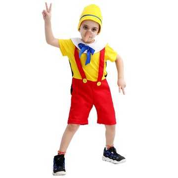 Pinocchio Cosplay Costume For Children Halloween Performance