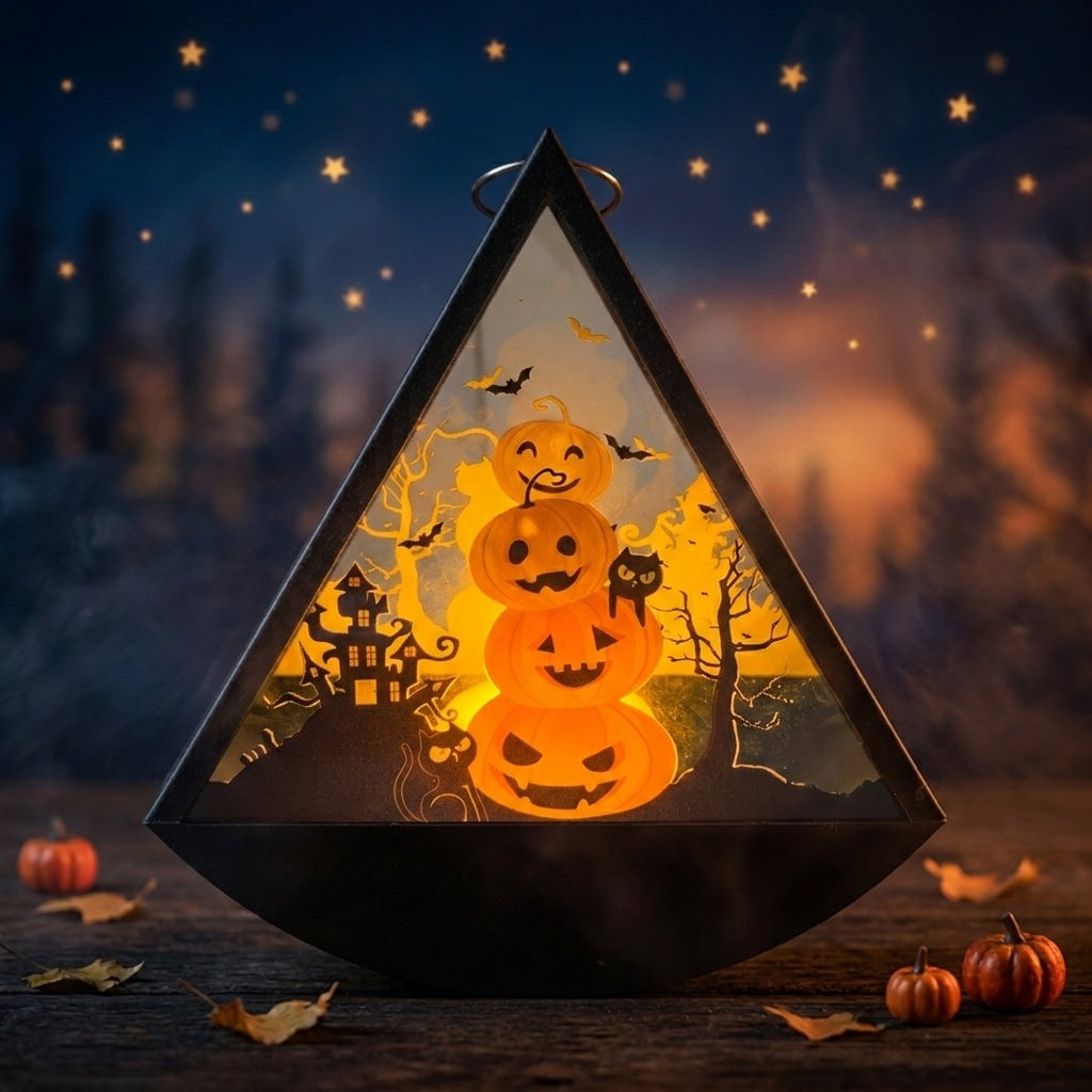 Halloween Decorations Pumpkin Lantern Candle Lamp Party