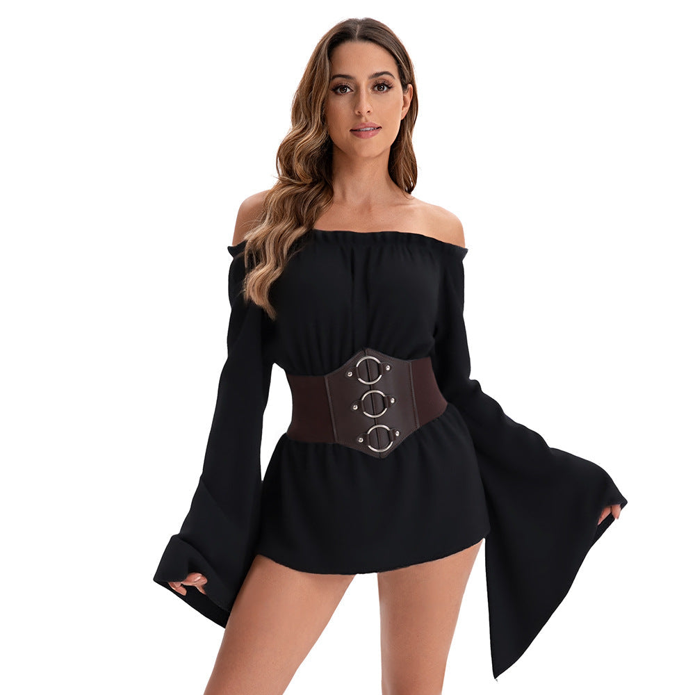 Renaissance Pirate Shirt Women's Medieval Costume Halloween Stage Performance
