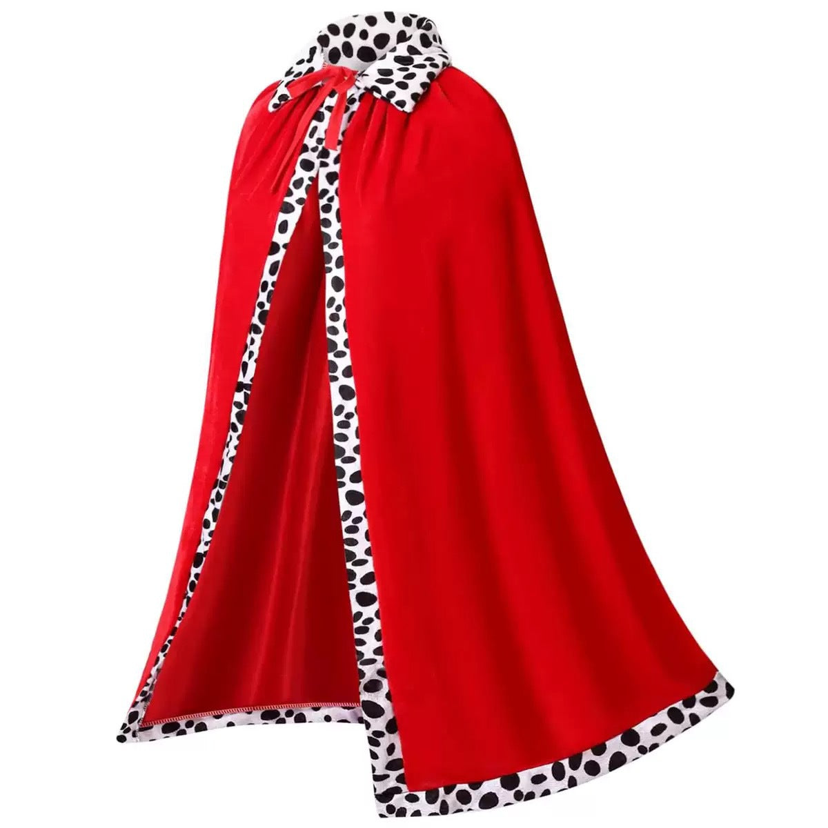 Adult Halloween Cloak Black Red Single-Sided Devil Reaper Pirate Witch Cape