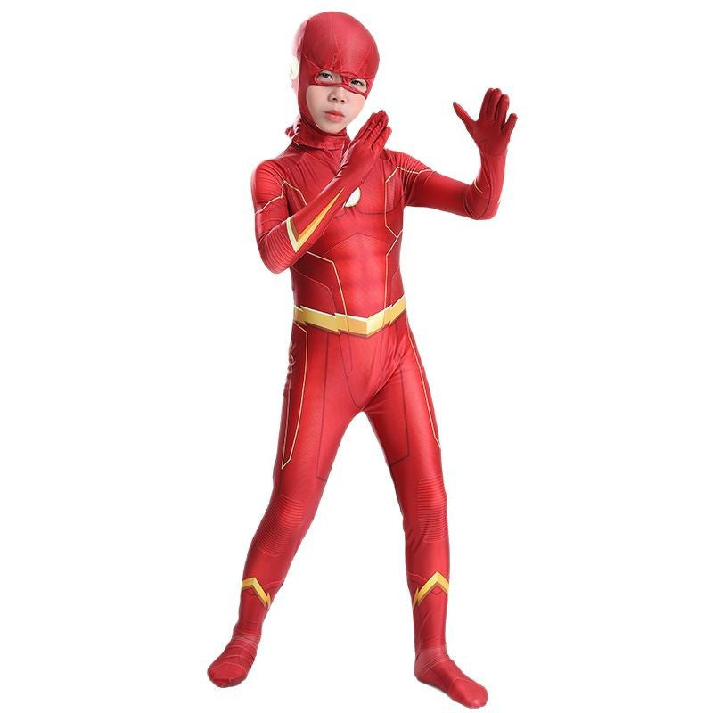 Halloween Flash Cosplay Costume For Kids And Adults