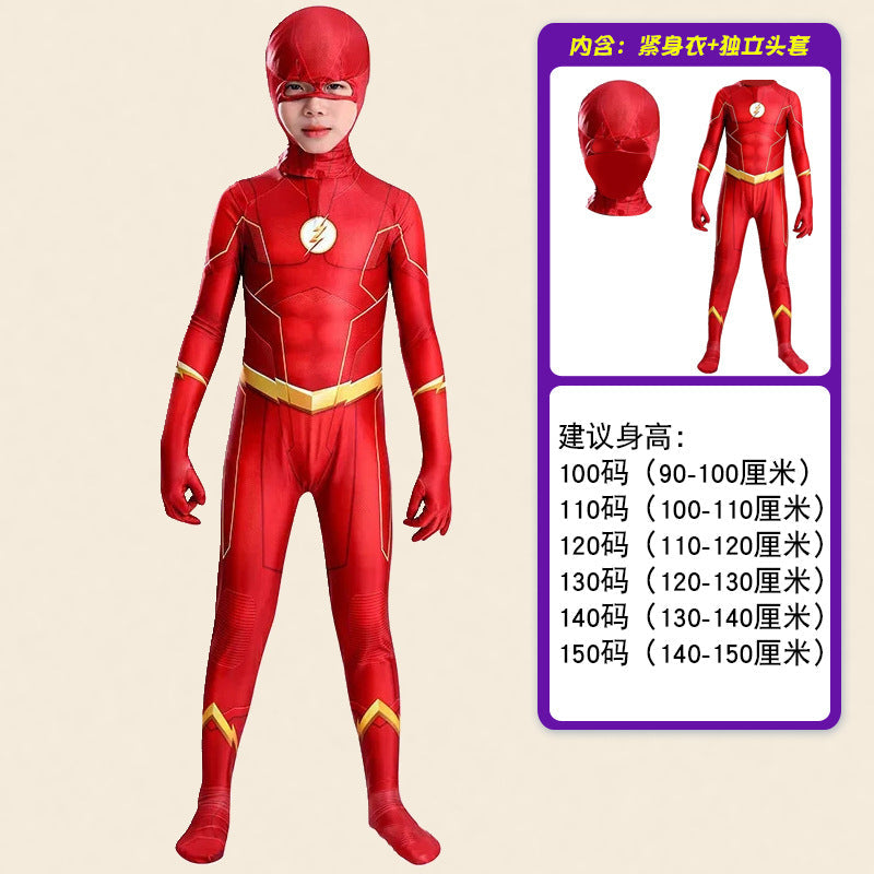 Halloween Flash Cosplay Costume For Kids And Adults