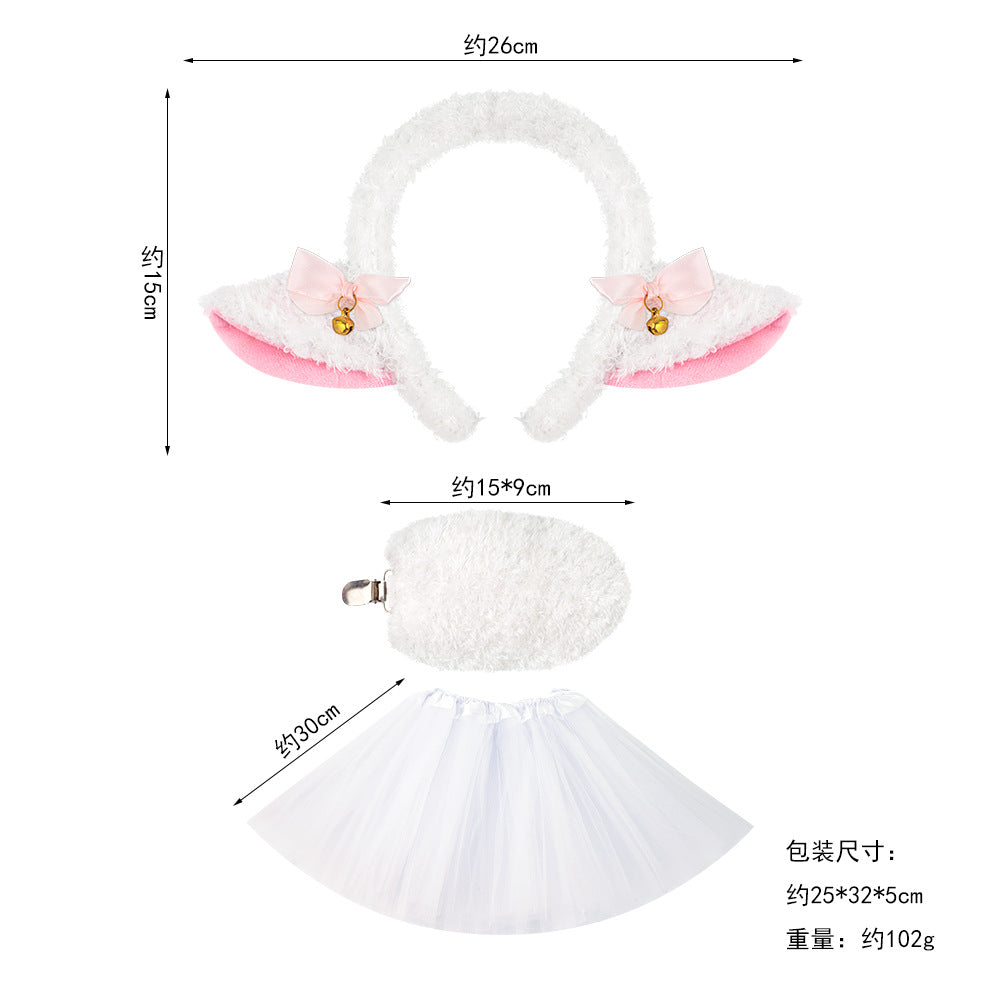 Wholesale Fluffy Lamb Ear Headband For Halloween Animal Costume