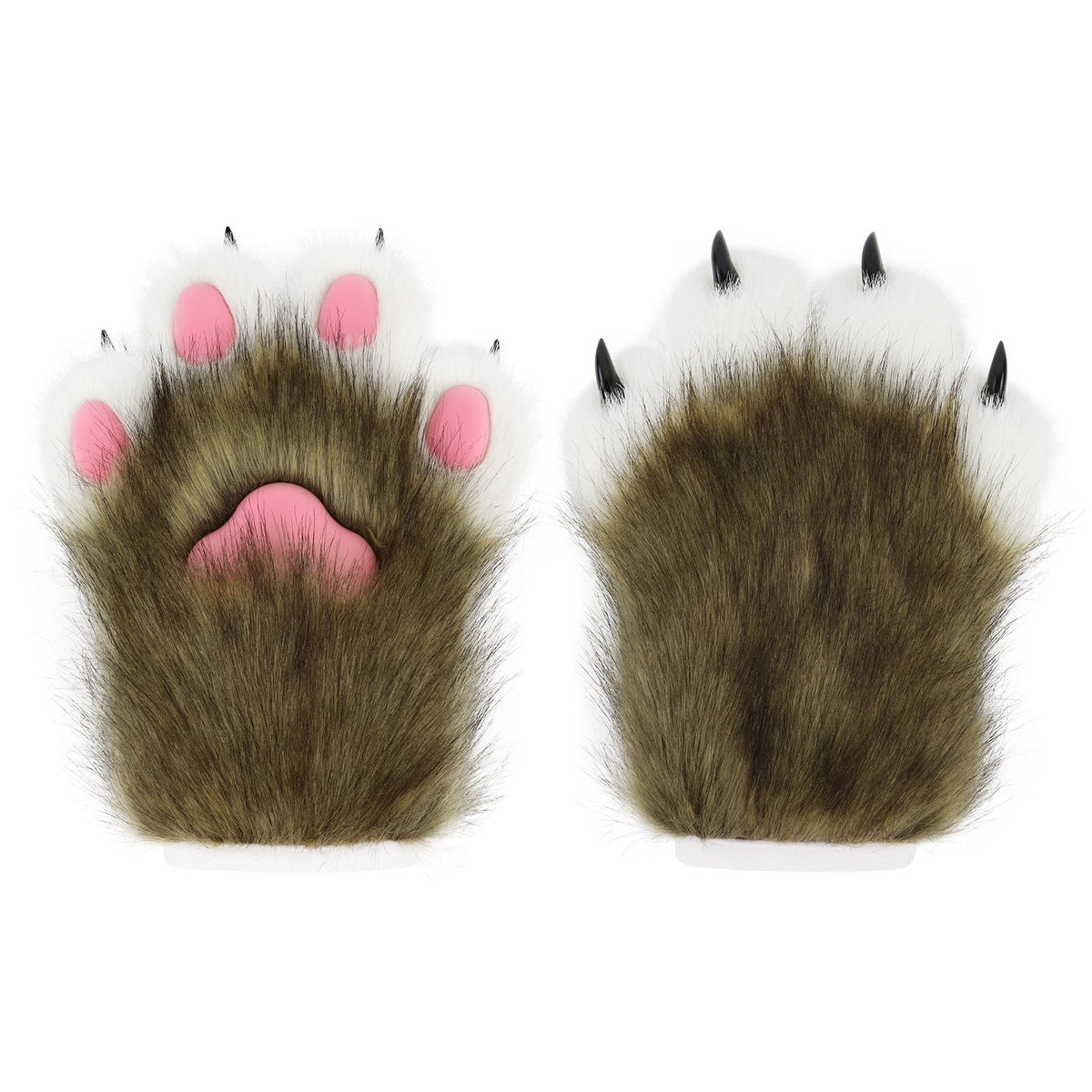 Fursuit Parts Plush Cat Paw Fox Gloves Cosplay Resin Nails In Stock