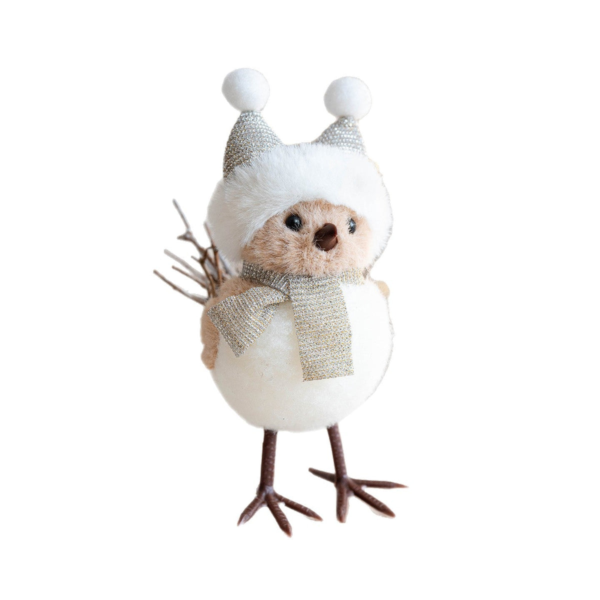 Champagne Hat Bird Christmas Tree Decoration