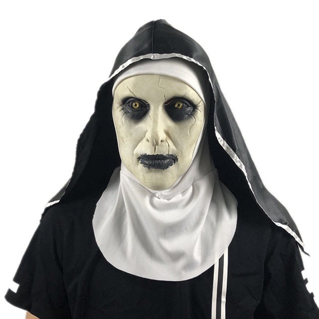 Halloween Scary Nun Mask Latex Headgear