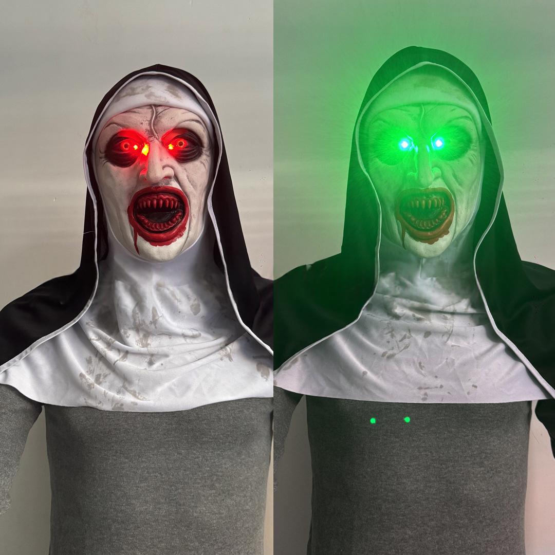 Halloween Scary Nun Mask Latex Headgear