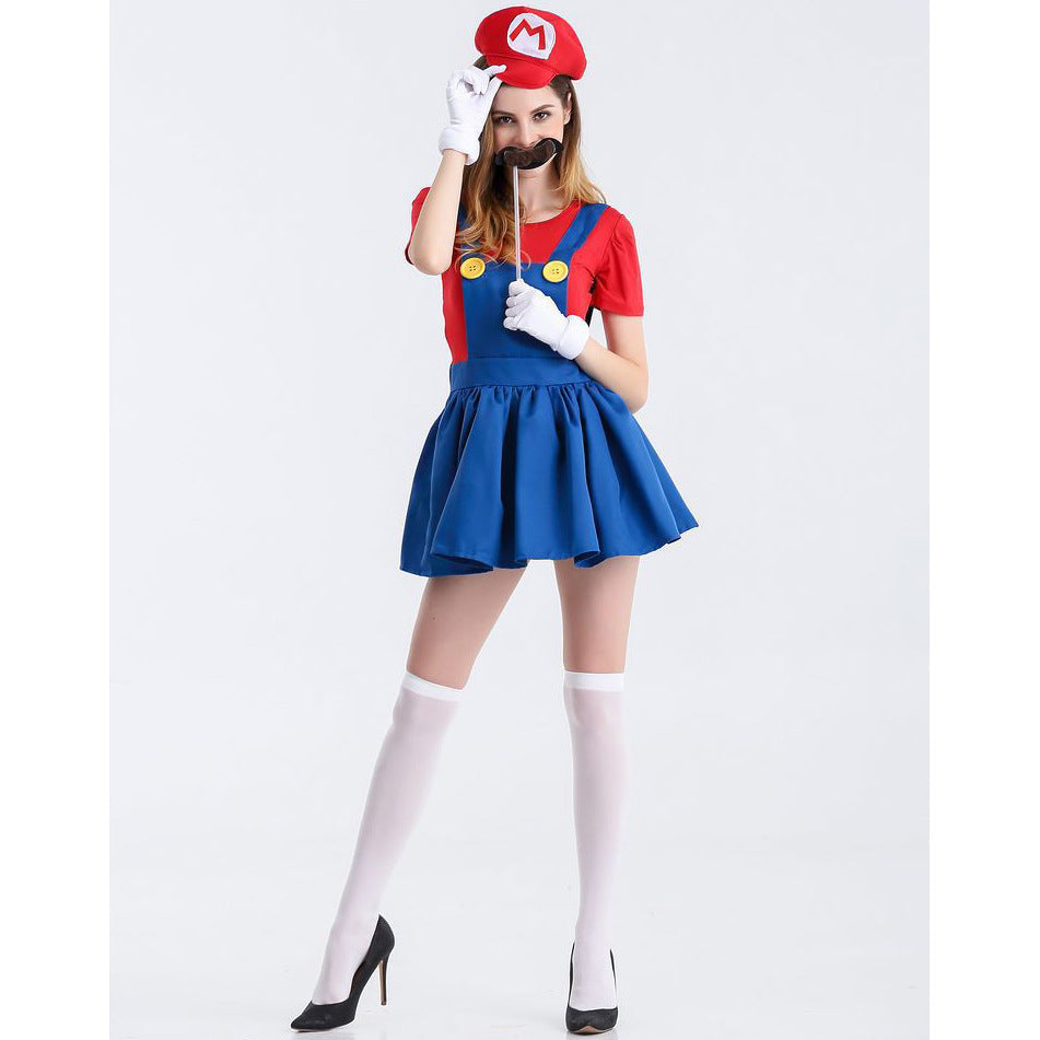 Mario Luigi Costume Adult Halloween Cosplay For Men Women