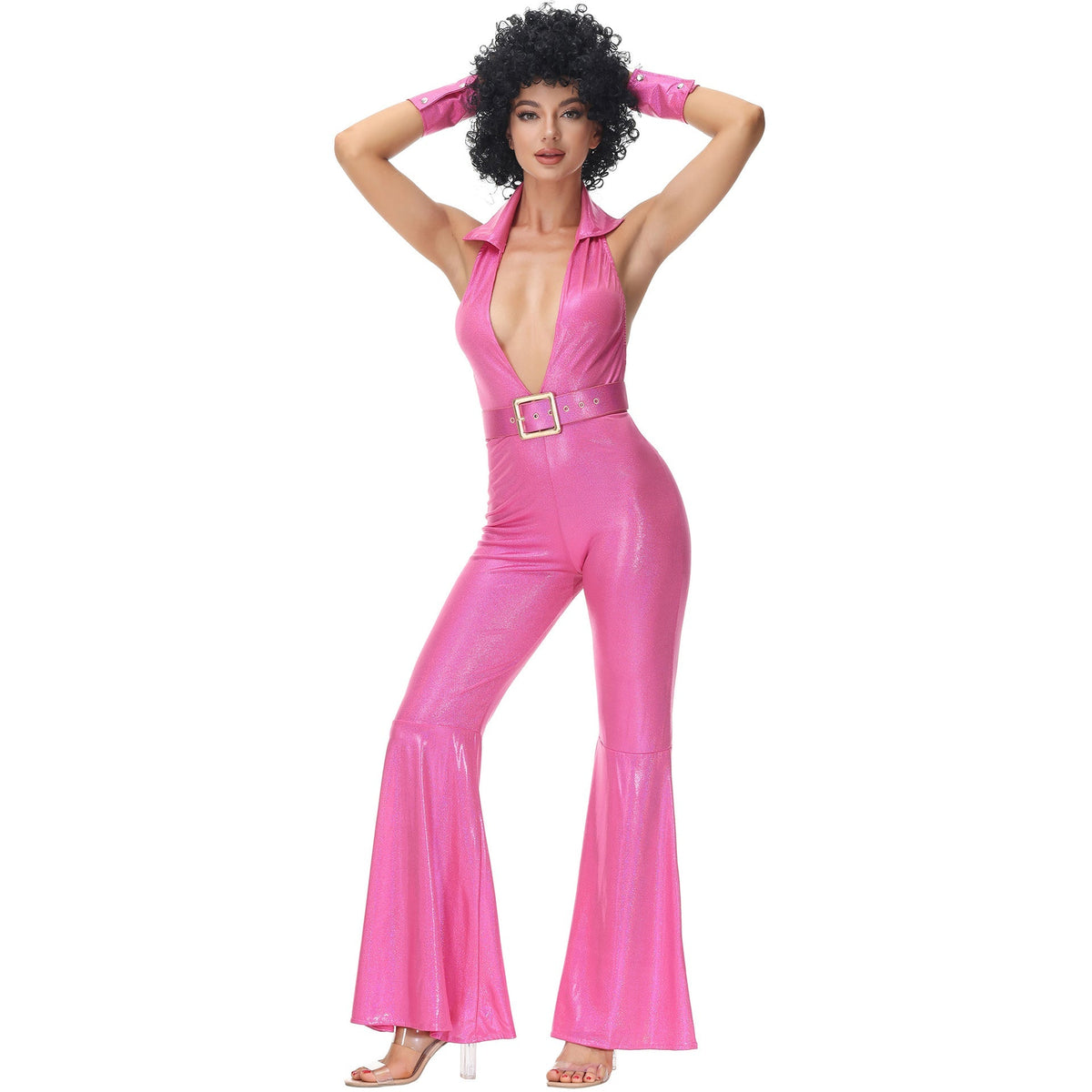 Women's 70S Disco Costume M-XL For Halloween & Cosplay